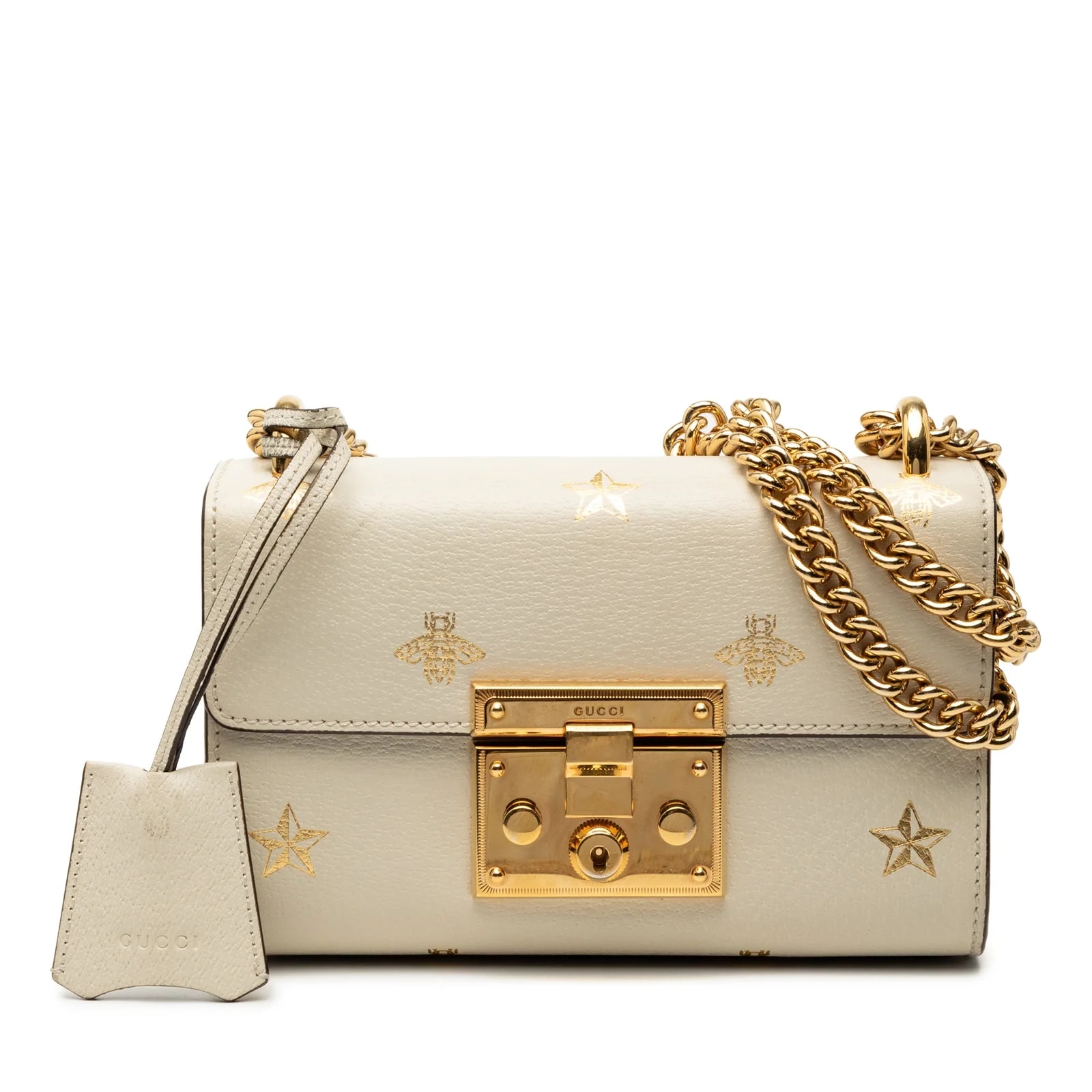 Gucci — Small Bee Star Padlock Crossbody — Handbag — resale