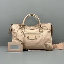 Balenciaga — Balenciaga City Medium Motorcycle Nude — Handbag — resale