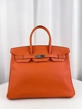 Hermès — Hermès Birkin 35 Classic Silvery Auth/-VIP — Handbag — resale