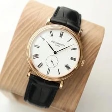 Patek Philippe — Patek Philippe Calatrava 5116R-001 18K Rose Gold White Enamel Dial 2016 — Watch — resale