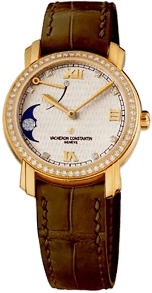 Worldofluxuryus — Vacheron Constantin Malte Reserve & Moonphase 18K Yellow Gold & Diamonds Lady's — Watch — resale