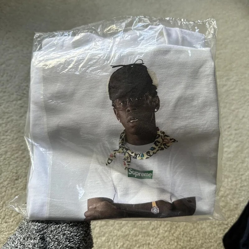 Supreme — Tyler the Creator Supreme Photo Tshirt — streetwear — resale