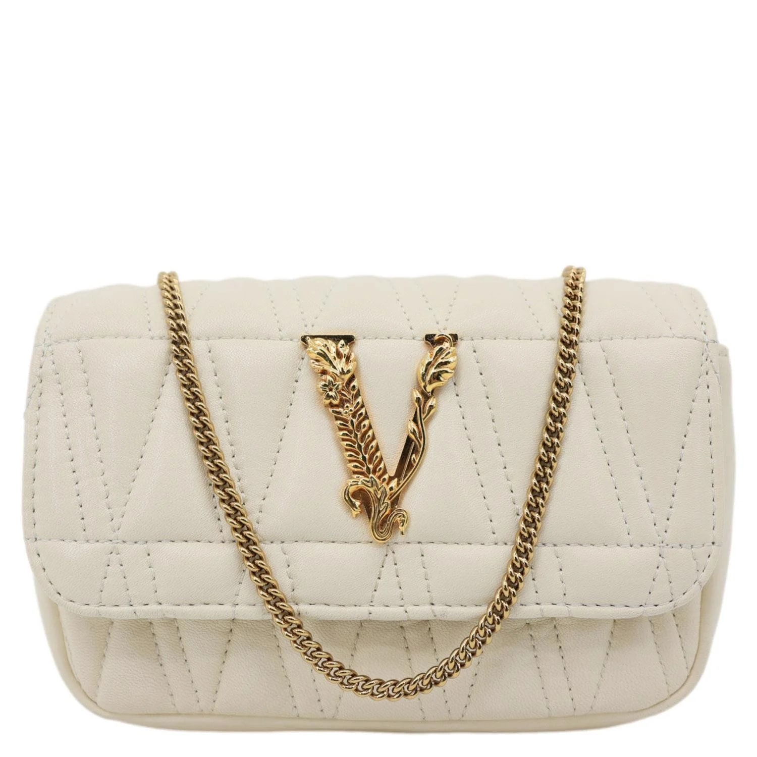 Versace — Versace Virtus Flap Mini Chain — Handbag — resale