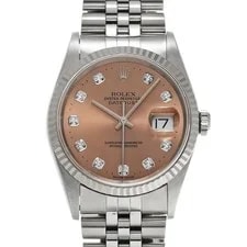 Rolex — Rolex Datejust 36 16234G 36mm Stainless Steel Pink #WW4162 — Watch — resale