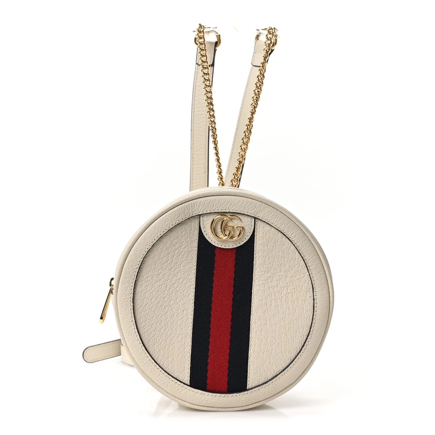 Gucci — Textured Web Mini Ophidia Round Backpack Mystic — Handbag — resale