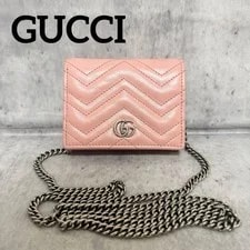 Gucci — Gucci Marmont Chain Wallet Compact GG 2Fold Wallet — Handbag — resale