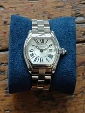 Cartier — Papers Cartier Roadster Silver Dial Stainless Steel W62016V3 2675 — Watch — resale