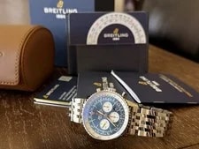 Breitling — Breitling Navitimer B01 AB0127 Automatic 46mm Blue Dial — Watch — resale