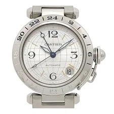Cartier — Cartier W31029M7 Pasha C Meridian GMT Automatic Stainless Steel — Watch — resale