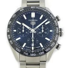 Tag Heuer — TAG Heuer Carrera Caliber Heuer 02 Sports Chrono CBN2A1B.BA0643 Black Dial Date — Watch — resale