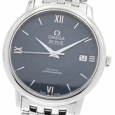 Omega — Omega Devil Prestige 424.10.37.20.03.001 Navy Automatic SS Date — Watch — resale
