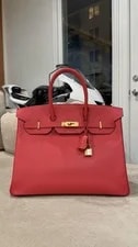 Hermès — Hermès Birkin 35 Bougainvillea Palladium — Handbag — resale