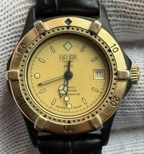 Heuer — Heuer 2000 Series Professional 200M 966.008 Movement Quartz Gold Tone — Watch — resale