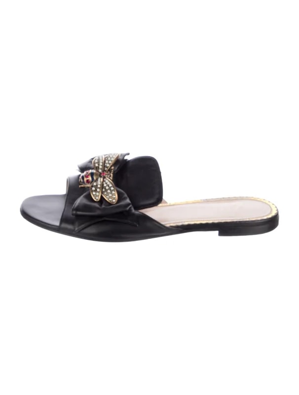 Gucci — Embellishments Slides — Designer Shoe — resale