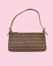 Fendi — Fendi Pochette Baguette Monogram — Handbag — resale