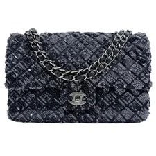 Chanel — New Chanel Medium Classic Flap Sequined Matelasse Limited Edit — Handbag — resale