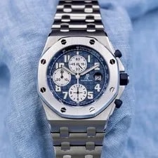 Audemars Piguet — Audemars Piguet Royal Oak Offshore Chronograph Blue Box & Papers 26170ST 25721ST — Watch — resale