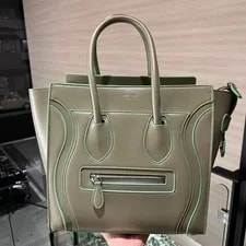 Celine — Celine Luggage Greige Bright Piping — Handbag — resale