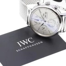 IWC Schaffhausen — IWC Schaffhausen Portofino IW391028 42mm SS Silver Dial Automatic #C279 — Watch — resale