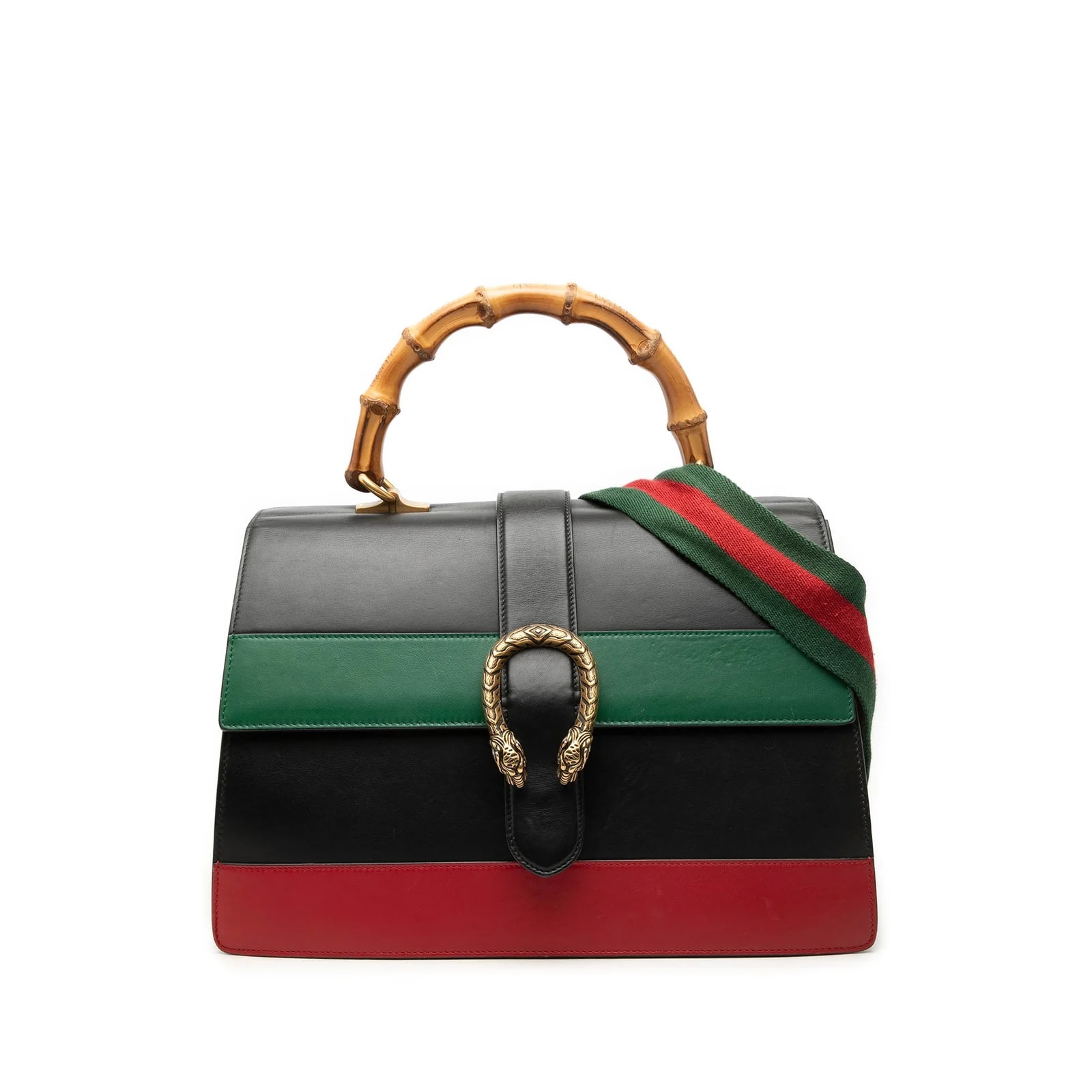 Gucci — Large Bamboo Dionysus Web Satchel — Handbag — resale