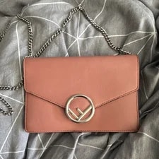 Fendi — Fendi Chain Strap With Logo Accent and Hardware — Handbag — resale