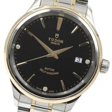 Tudor — Tudor 12503 Style YG Combination 3P Diamond Automatic Japan G0729 — Watch — resale