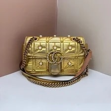 Gucci — Gucci GG Marmont Quilt Embellished — Handbag — resale
