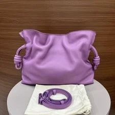 Loewe — Loewe Flamenco Embossed Letter Puzzle Drawstring - Excellent #Bwegew — Handbag — resale