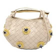 Bottega Veneta — Bottega Veneta Baby Floral Sardine Satchel — Handbag — resale