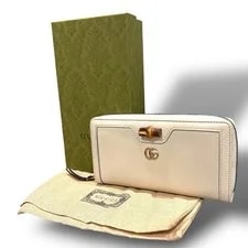 Gucci — Gucci Bamboo Diana Zippy Wallet GG Marmont Round Zipper From JP — Handbag — resale