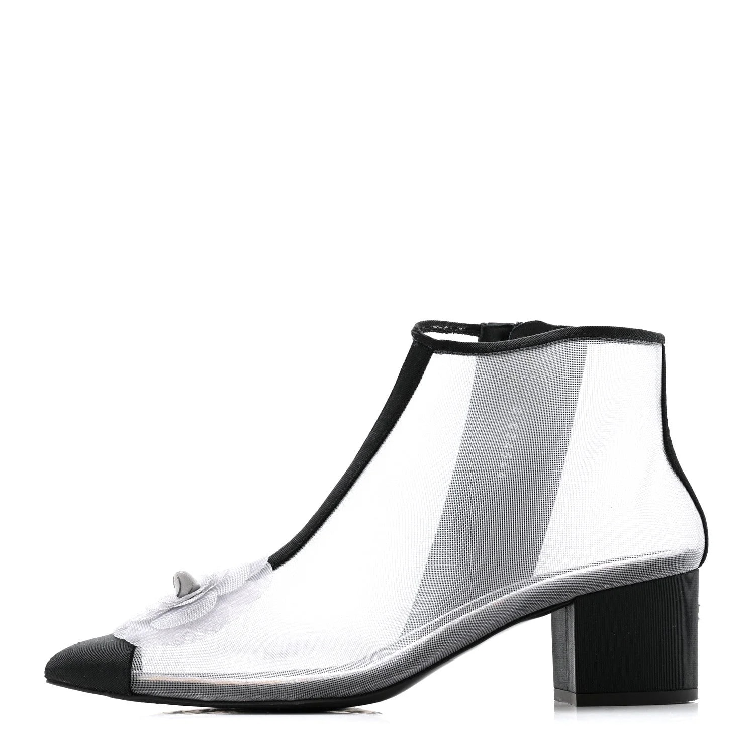 Chanel — Grosgrain Camellia Short 36 — Designer Shoe — resale