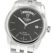 Tudor — Tudor Glamour Date Day 56000 Black Automatic SS Grammer Excellent — Watch — resale