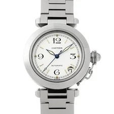 Cartier — Cartier Pasha C W31015M7 ( 2324) 35mm Stainless Steel White #WW7673 — Watch — resale