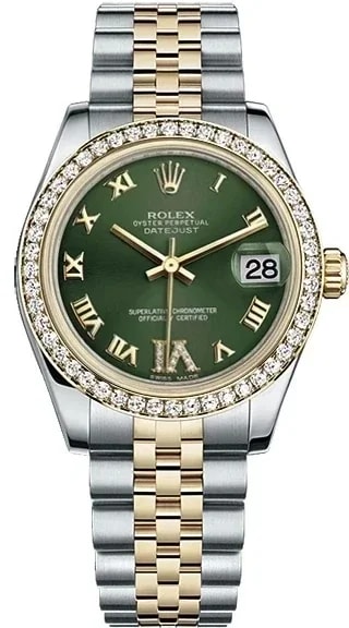 Worldofluxuryus — Rolex Datejust Stainless Steel & 18K Yellow & Diamonds Gold Lady's — Watch — resale
