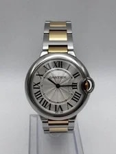 Cartier — Cartier Ballon Bleu Midsize 36mm W69008Z3 18K Two Tone Silver Dial Quartz — Watch — resale