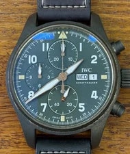 IWC — IWC Pilot Spitfire 387902 Green Dial Bronze Case Automatic 41mm — Watch — resale