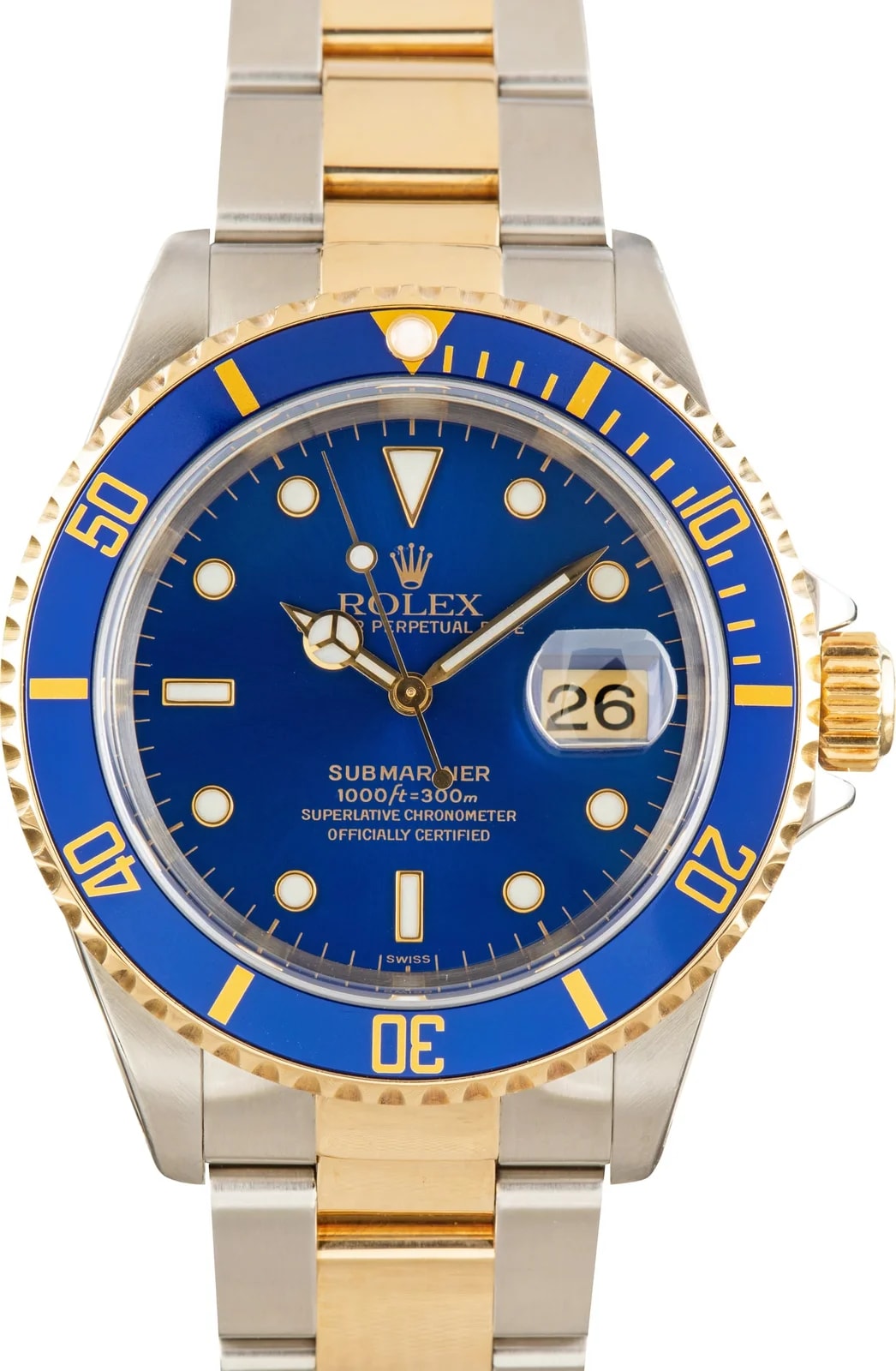 Rolex — Stainless Steel & 18k Yellow Gold Rolex Submariner Ref 16613 — Watch — resale