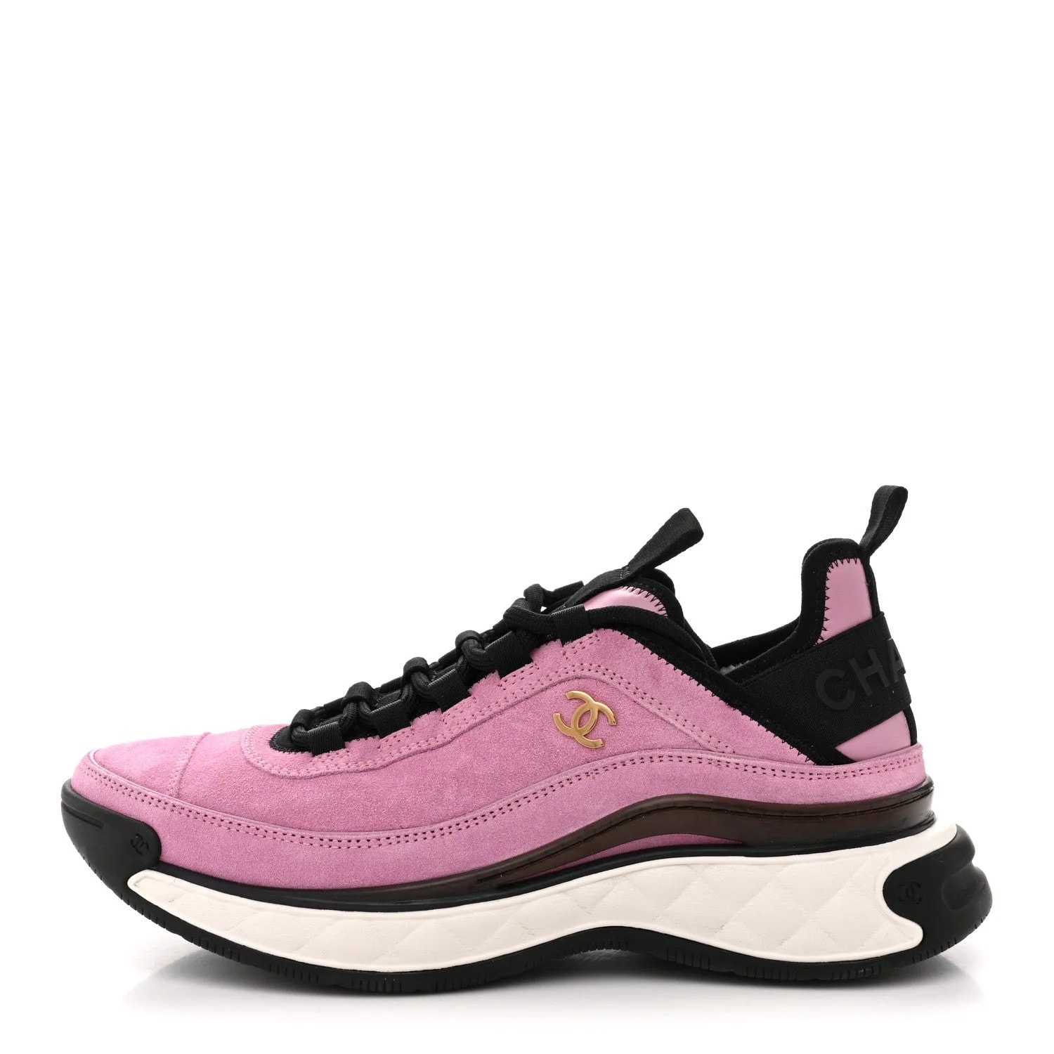 Chanel — Mixed Fibers CC Sneakers 39 Dark — Sneaker — resale