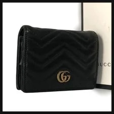 Gucci — Gucci GG Marmont Bi-fold Wallet Compact Card Holder — Handbag — resale