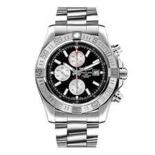 Breitling — Breitling Super Avenger II A13371111B1A1 Black Dial Stainless Steel — Watch — resale