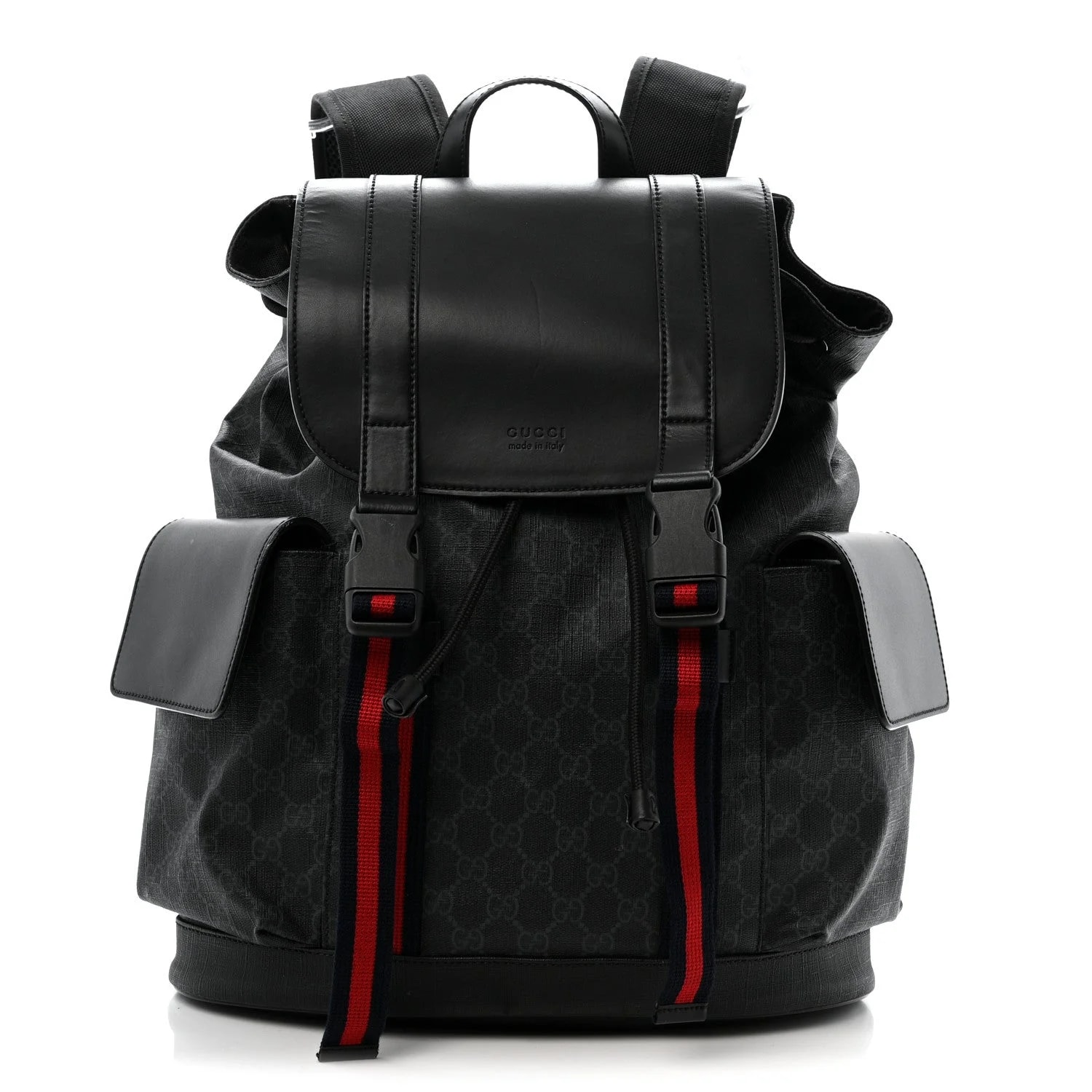 Gucci — Soft Web Double Buckle Backpack — Handbag — resale