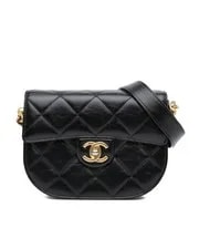 Chanel — Preloved Chanel Quilted With Chain Strap and Flap Closure — Handbag — resale