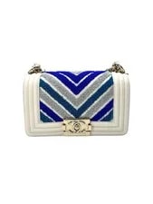 Chanel — Chanel LeBoy / Chevron Embroidered Flap (27* — Handbag — resale