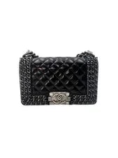 Chanel — Chanel LeBoy Quilted Glazed Small Size Flap With Ruthenium Har — Handbag — resale
