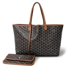 Goyard — ◇ Goyard Saint Louis , Herringbone Print, , Dine — Handbag — resale