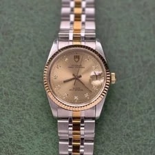 Tudor — Tudor 10-Diam Champagne Dial Prince Date 74033 Automatic 34mm — Watch — resale