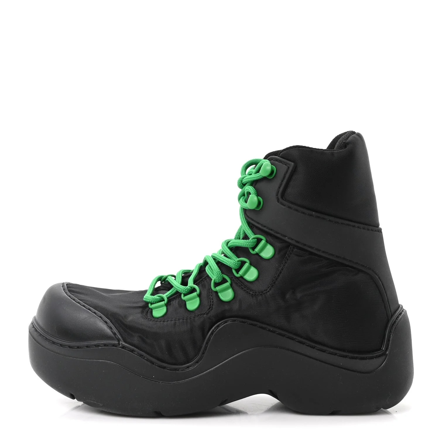 Bottega Veneta — Technical Fabric Puddle Bomber 36 Grass — Designer Shoe — resale