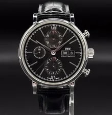 IWC — IWC Portofino Chronograph Black IW391008 Full Set - Excellent Cond! — Watch — resale