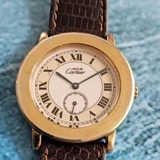 Cartier — Must de Cartier Ronde Quartz Silver Sterling Vermeil, Ref 1800 1 — Watch — resale