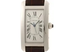 Cartier — Cartier Tank Americaine MM WSTA0017 Stainless Steel / Leather 22mm #DW487 — Watch — resale